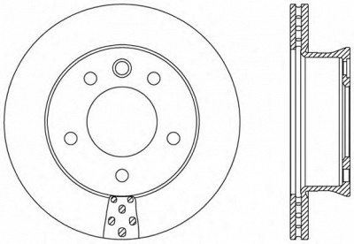 OPEN PARTS bda248820 -  Тормозной диск